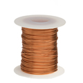 Remington Industries Bare Copper Wire, Buss Wire, 24 AWG, 100' Length, 0.0201" Diameter, Natural 24BCW100